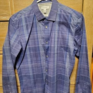 CK plaid dress shirt